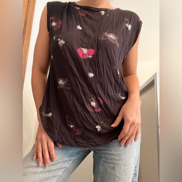 WILFRED Anvers Tshirt- Grey with Flowers - Picture 1 of 4